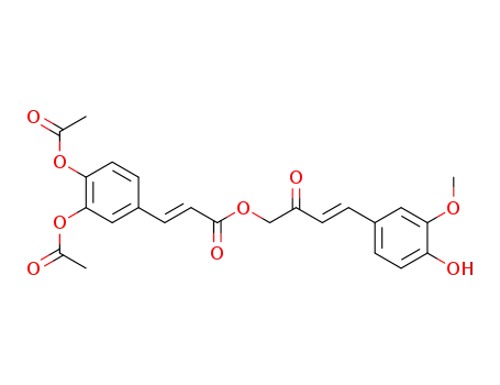 (E)-3-(3,4-Diacetoxy-phenyl)-acrylic acid (E)-4-(4-hydroxy-3-methoxy-phenyl)-2-oxo-but-3-enyl ester