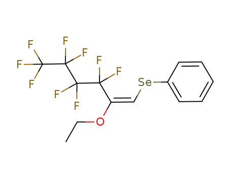 Molecular Structure of 286858-47-7 ((E)-5-ethoxy-1,1,1,2,2,3,3,4,4-nonafluoro-6-(phenylseleno)hex-5-ene)