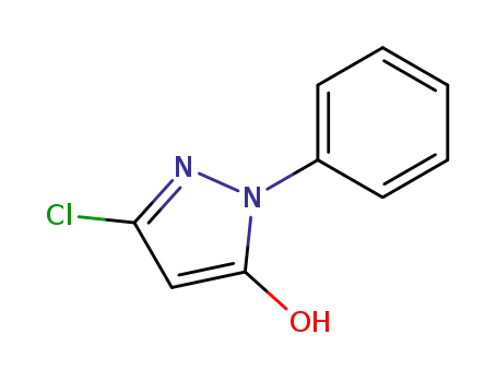 Molecular Structure of 71762-42-0 (3-Chloro-1-phenyl-1H-pyrazol-5-ol)