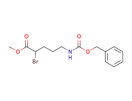 Pentanoic acid, 2-bromo-5-[[(phenylmethoxy)carbonyl]amino]-, methyl
ester