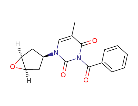 3-Benzoyl-5-methyl-1-(1R,3R,5S)-6-oxa-bicyclo[3.1.0]hex-3-yl-1H-pyrimidine-2,4-dione