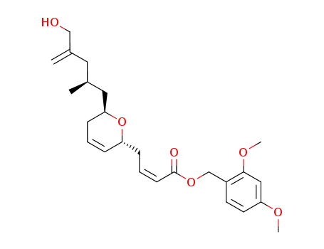 (Z)-4-[(2R,6R)-6-((S)-4-Hydroxymethyl-2-methyl-pent-4-enyl)-5,6-dihydro-2H-pyran-2-yl]-but-2-enoic acid 2,4-dimethoxy-benzyl ester