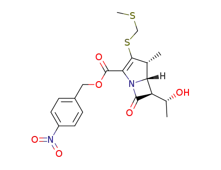 p-nitrobenzyl (4R,5S,6S)-6-[1'(R)-hydroxyethyl]-4-methyl-3-[[(methylthio)methyl]thio]-7-oxo-1-azabicyclo[3.2.0]-hept-2-ene-2-carboxylate
