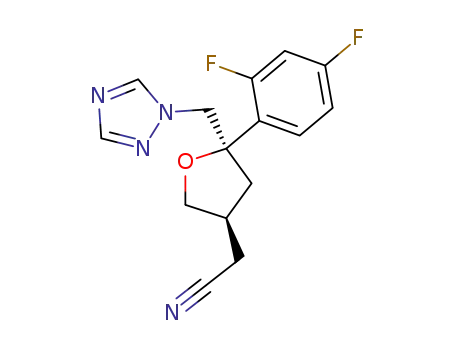 (2R-trans)-4-cyanomethyl-2-(2,4-difluorophenyl)-2-[(1H-1,2,4-triazol-1-yl)methyl]tetrahydrofuran