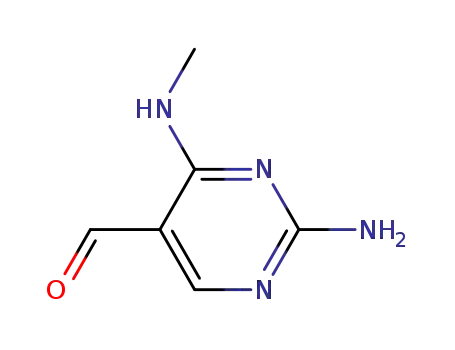 5-Pyrimidinecarboxaldehyde, 2-amino-4-(methylamino)- (9CI)