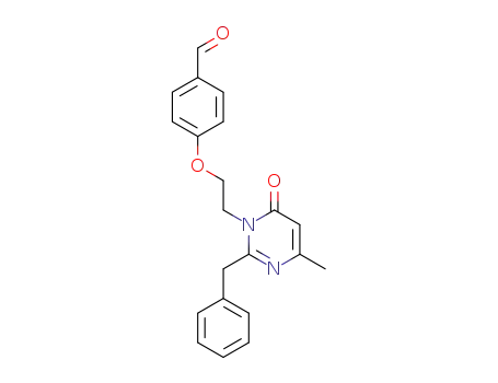 4-[2-[2-benzyl-4-methyl-6-oxo-1,6-dihydropyrimidin-1-yl]ethoxy]benzaldehyde