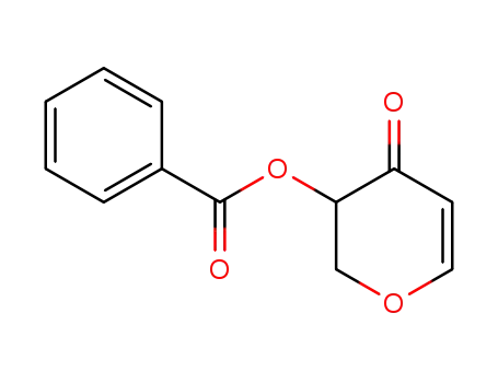 Molecular Structure of 89890-53-9 (4H-Pyran-4-one, 3-(benzoyloxy)-2,3-dihydro-)