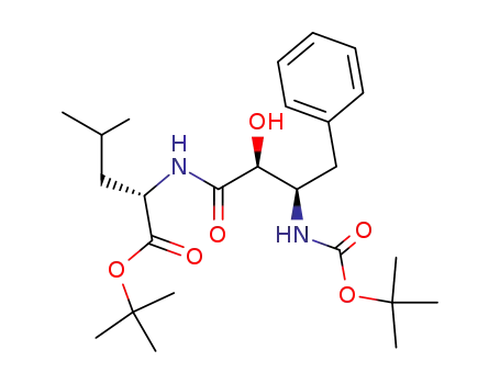 2-(3-<i>tert</i>-butoxycarbonylamino-2-hydroxy-4-phenyl-butyrylamino)-4-methyl-pentanoic acid <i>tert</i>-butyl ester