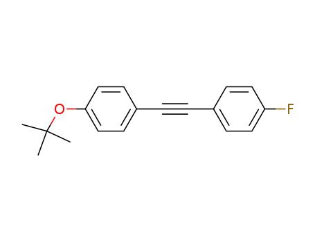 Molecular Structure of 148004-80-2 (Benzene, 1-(1,1-dimethylethoxy)-4-[(4-fluorophenyl)ethynyl]-)