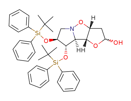 (3aR,3bS,4S,5S,7aR)-4,5-Bis-(tert-butyl-diphenyl-silanyloxy)-octahydro-3,7-dioxa-6a-aza-cyclopenta[a]pentalen-2-ol