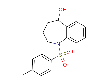 Molecular Structure of 19673-33-7 (1-[(4-methylphenyl)sulfonyl]-2,3,4,5-tetrahydro-1H-1-benzazepin-5-ol)