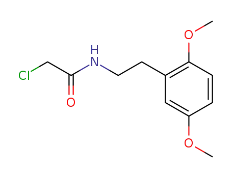 Molecular Structure of 50525-84-3 (N-Chloroacetyl-2,5-dimethoxyphenethylamine)
