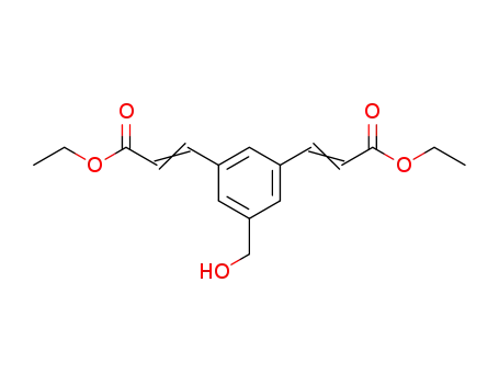 Molecular Structure of 145691-66-3 (3,3'-[5-(HYDROXYMETHYL)-1,3-PHENYLENE]BIS(2-PROPENOIC ACID) DIETHYL ESTER)