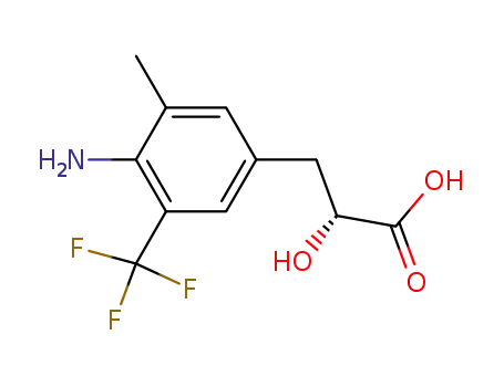 (R)-3-(4-amino-3-methyl-5-trifluoromethyl-phenyl)-2-hydroxy-propionic acid