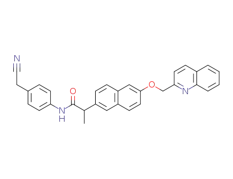 N-(4-cyanomethylphenyl)-2-[6-(2-quinolinylmethoxy)-2-naphthyl]propanamide