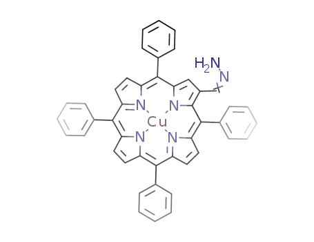copper(II) meso-tetraphenyl-2-(hydrazonomethyl)porphyrin