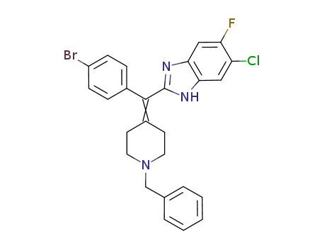 1H-Benzimidazole,
2-[(4-bromophenyl)[1-(phenylmethyl)-4-piperidinylidene]methyl]-5-chloro
-6-fluoro-