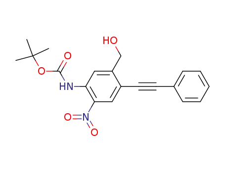 (5-hydroxymethyl-2-nitro-4-phenylethynyl-phenyl)-carbamic acid tert-butyl ester
