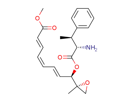 Molecular Structure of 247175-71-9 (methyl (8R,9S,2'S,3'S,2E,4Z,6E)-8-[2'-amino-3'-phenylbutanoyloxy]-9,10-epoxy-9-methyl-2,4,6-decatrienoate)