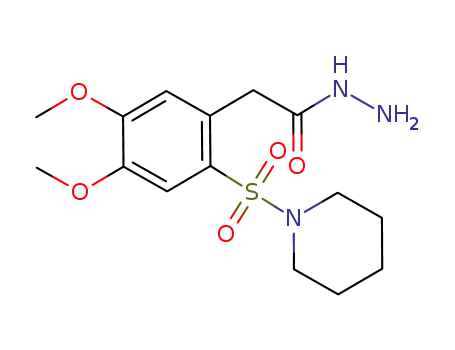 2-(piperidine-1-sulfonyl)-4,5-dimethoxy-phenyl-acetylhydrazide