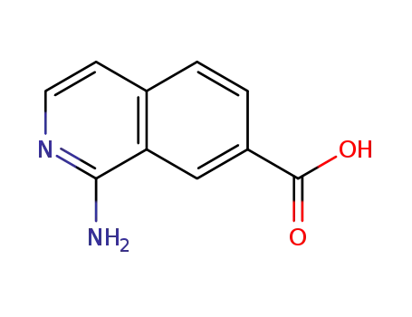 Molecular Structure of 221050-71-1 (7-Isoquinolinecarboxylicacid,1-amino-(9CI))