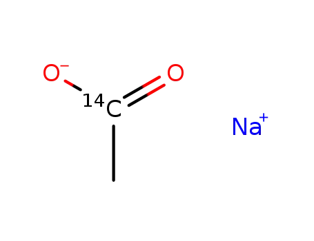 아세트산, 나트륨 소금, [1-14C]