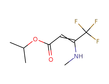 Molecular Structure of 330473-64-8 (3-methylamino-4,4,4-trifluorobut-2-enoic acid isopropylester)