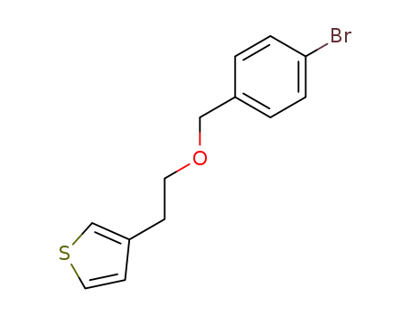 Molecular Structure of 212262-18-5 (3-[2-(4-bromo-benzyloxy)-ethyl]-thiophene)