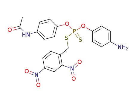 dithiophosphoric acid <i>O</i>-(4-acetylamino-phenyl) ester <i>O</i>'-(4-amino-phenyl) ester <i>S</i>-(2,4-dinitro-benzyl) ester