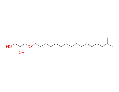Molecular Structure of 85532-70-3 (1,2-Propanediol, 3-[(15-methylhexadecyl)oxy]-)