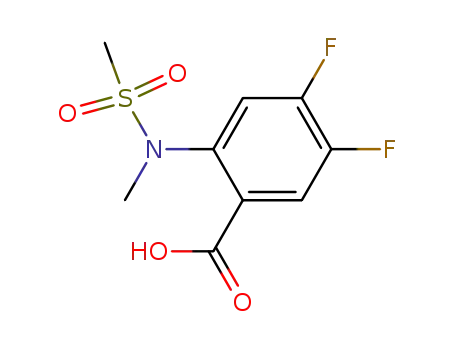 4,5-difluoro-2-(N-methyl-N-methylsulphonyl)aminobenzoic acid