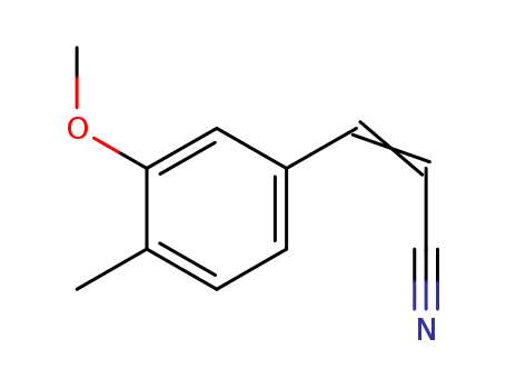 Molecular Structure of 913073-72-0 (3-(3-methoxy-4-methylphenyl)acrylonitrile)