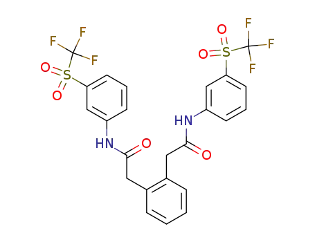 N-(3-Trifluoromethanesulfonyl-phenyl)-2-{2-[(3-trifluoromethanesulfonyl-phenylcarbamoyl)-methyl]-phenyl}-acetamide