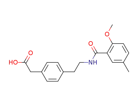 4-[2-(2-methoxy-5-methylbenzamido)-ethyl]-phenylacetic acid