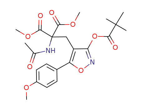 methyl 2-acetylamino-3-[3-pivaloyloxy-5-(4-methoxyphenyl)-4-isoxazolyl]-2-(methoxycarbonyl)propionate