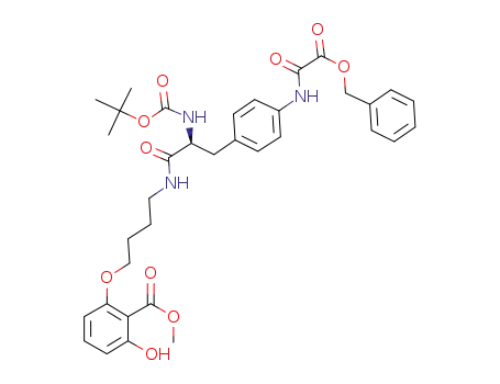 methyl 2-(4-{[4-{[(benzyloxy)(oxo)acetyl]amino}-N-(tert-butoxycarbonyl)-L-phenylalanyl]amino}butoxy)-6-hydroxybenzoate