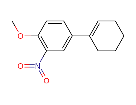 Molecular Structure of 554411-64-2 (4-cyclohex-1-enyl-1-methoxy-2-nitro-benzene)