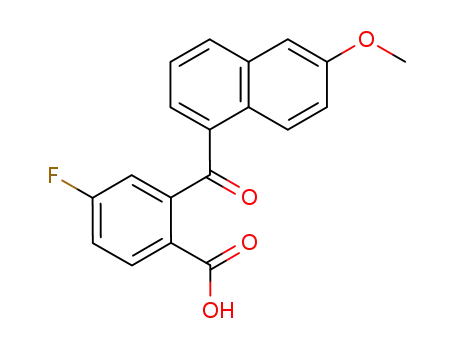 Benzoic acid, 4-fluoro-2-[(6-methoxy-1-naphthalenyl)carbonyl]-