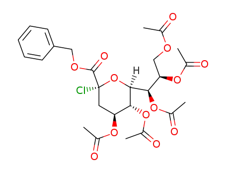 benzyl (4,5,7,8,9-penta-O-acetyl-3-deoxy-D-glycero-β-D-galacto-2-nonulopyranosyl chlorid)onate