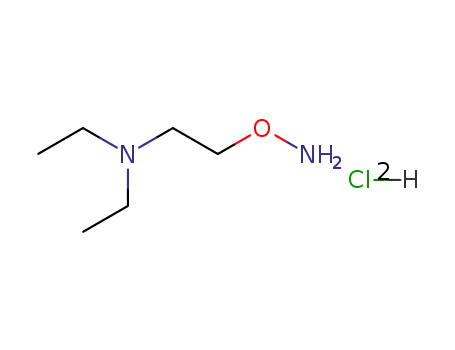 Molecular Structure of 21894-85-9 (Ethanamine, 2-(aminooxy)-N,N-diethyl-, dihydrochloride)