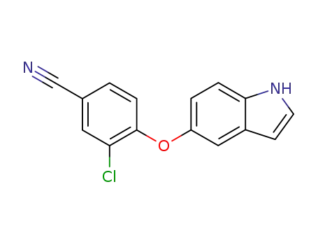 3-chloro-4-(1H-indol-5-yloxy)benzonitrile