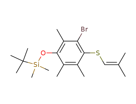 [3-Bromo-2,5,6-trimethyl-4-(2-methyl-propenylsulfanyl)-phenoxy]-tert-butyl-dimethyl-silane