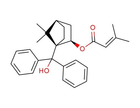 3-methyl-but-2-enoic acid 1-[hydroxy(diphenyl)methyl]-7,7-dimethyl-bicyclo[2.2.1]hept-2-yl ester