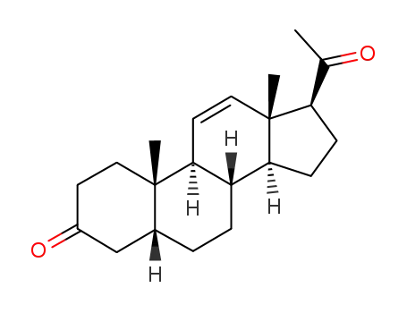 Molecular Structure of 1096-39-5 (5β-Pregn-11-ene-3,20-dione)