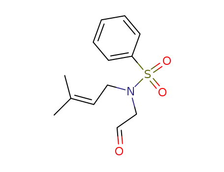 N-(3-Methyl-but-2-enyl)-N-(2-oxo-ethyl)-benzenesulfonamide