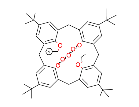 5,11,17,23-tetrakis(1,1-dimethylethyl)-25-propoxy-27-benzyloxy-26,28-crown-5-calix[4]arene, 1,3-alternate conformer
