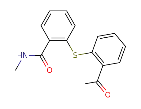 2-(N-methylcarbamoyl)phenyl 2-acetylphenyl sulfide