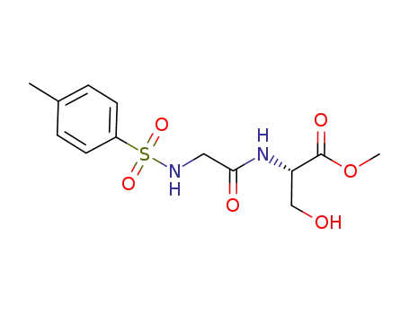 Molecular Structure of 63221-04-5 (L-Serine, N-[N-[(4-methylphenyl)sulfonyl]glycyl]-, methyl ester)