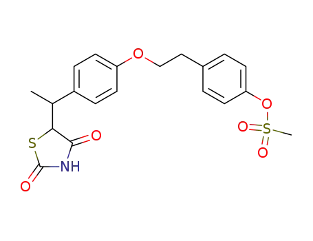 5-(1-[4-[2-(4-Methanesulfonyloxyphenyl)ethoxy]phenyl]ethyl)thiazolidine-2,4-dione