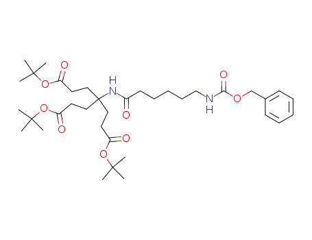 4-(6-benzyloxycarbonylamino-hexanoylamino)-4-(2-<i>tert</i>-butoxycarbonyl-ethyl)-heptanedioic acid di-<i>tert</i>-butyl ester